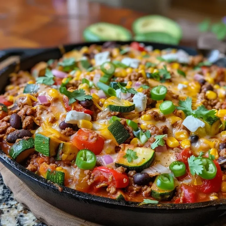 A Colorful Skillet Fiesta: Ground Beef and Zucchini for the Perfect Family Dinner Ground Beef and Zucchini Skillet | Easy & Delicious Dinner