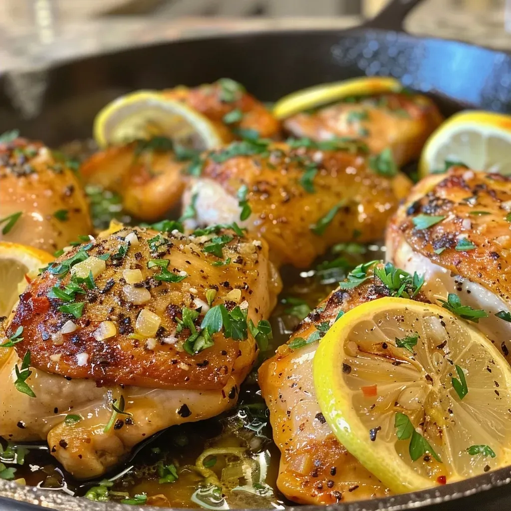 Lemon Garlic Chicken Skillet: An Amazing Ultimate Recipe for 4
