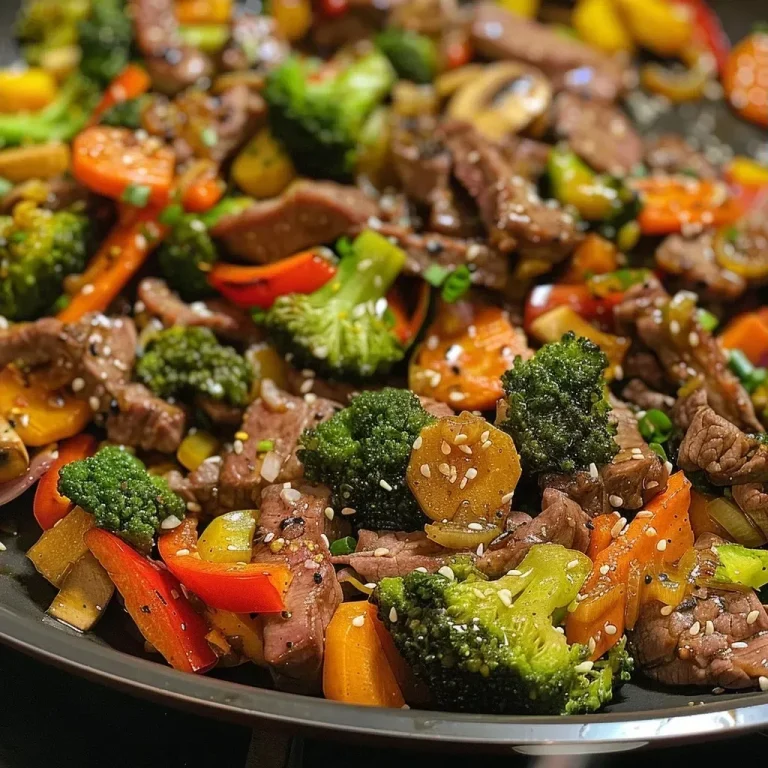 Quick and Healthy Beef Stir Fry with Colorful Vegetables