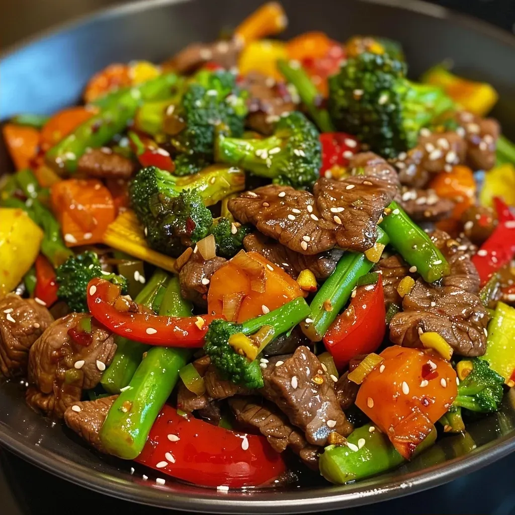 Quick and Healthy Beef Stir Fry with Colorful Vegetables