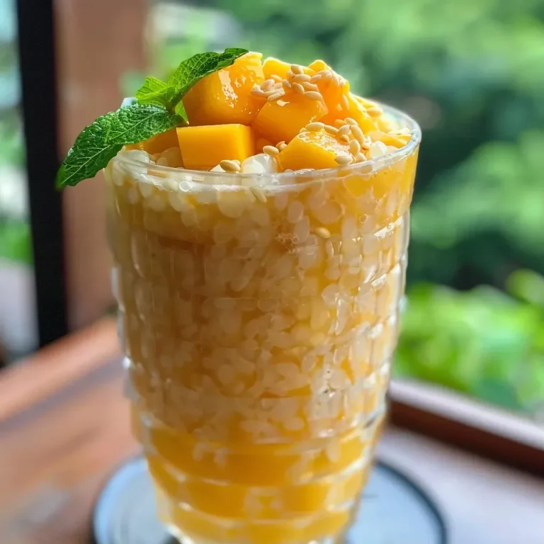A Tropical Escape in a Bowl: Embracing the Joy of Mango Sago Quick & Easy 4-ingredient Mango Sago