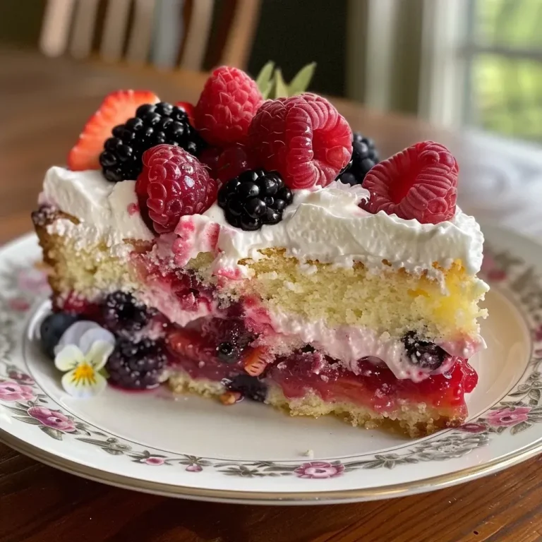 Celebrating Summer with a Roasted Berry Poke Cake That’s Pure Joy Roasted Berry Poke Cake