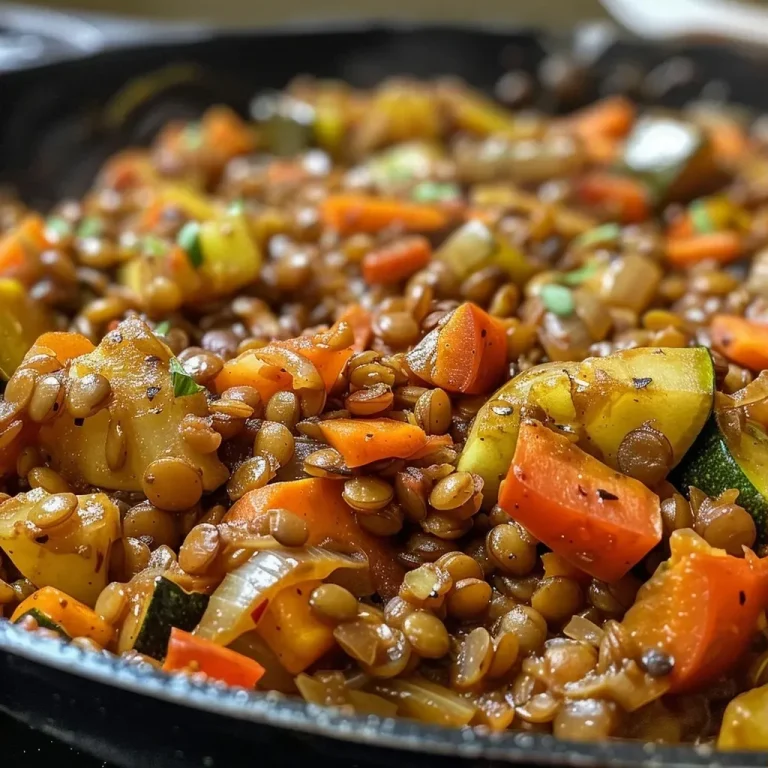 A Smoky Lentil Veggie Skillet That Whispers Stories of the Mediterranean Smoky Lentil Veggie Skillet