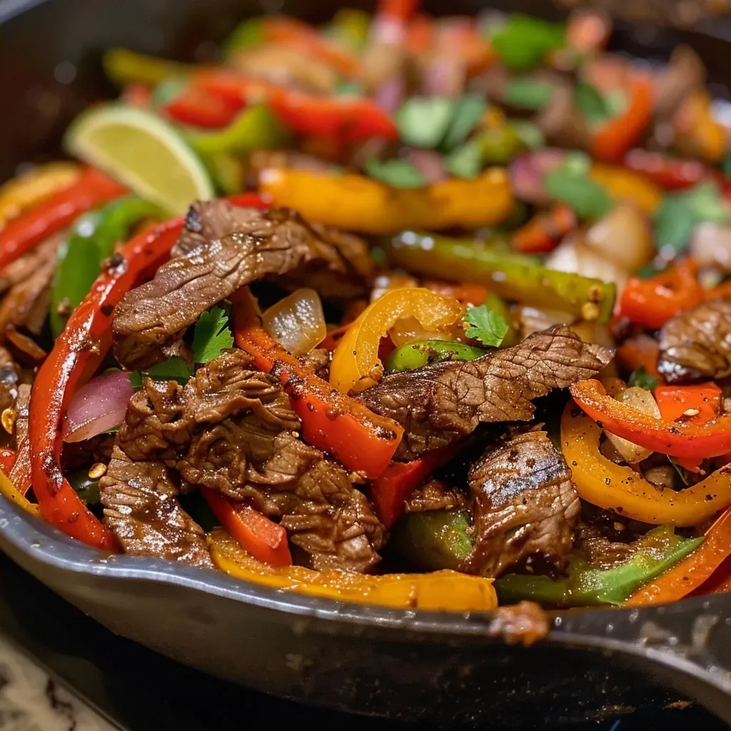Steak Fajitas {Easy, One Pot Meal}