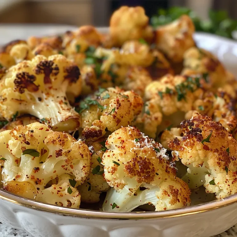 How Garlic and Parmesan Transform Cauliflower into a Mediterranean Delight Garlic-Parmesan Roasted Cauliflower
