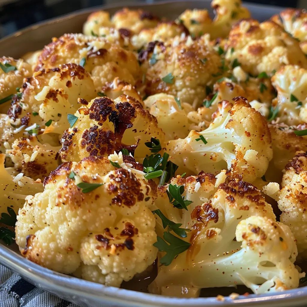 Garlic-Parmesan Roasted Cauliflower